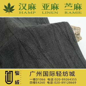 苎麻棉拉条染色皱布 现货供应2024特别推荐 本档主营:玫瑰纤维,亚麻,汉麻,苎麻,麻棉,天丝麻,丝麻,锦麻,色织麻,砂洗麻,数码印花麻，皱麻,灯芯绒,牛仔,黄麻,仿麻等服装麻布面料,时尚面料,工艺面料,手袋面料,沙发面料。并免费提供色卡,欢迎各位客商前来参观选购! 咨询热线：020-89264355 ， 020-89128669