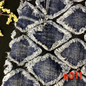 rope embroidery denim fabric