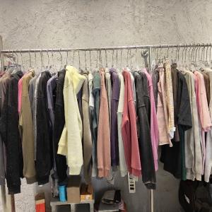 蜡染洗褪针织面料