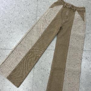卡其色彩点牛仔面料