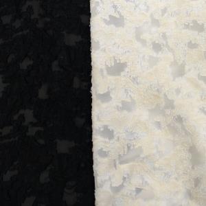 春夏棉混纺暗夜黑提花