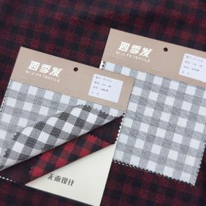 色织格灯芯绒
